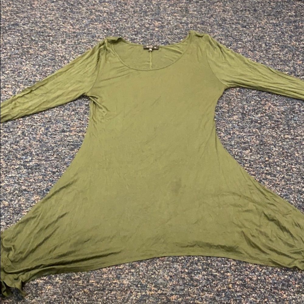 Love J Olive Green Top sz. 2X